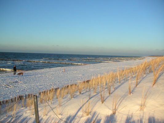 Strand im Winter Ostsee